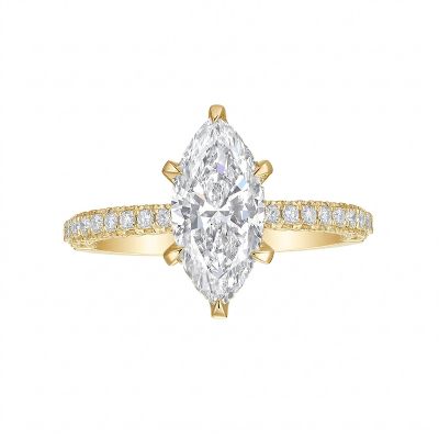 Pave Solitaire Ring